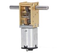 Hiraith Moteur à Engrenages à Vis sans Fin 13 Tr/min, Mini Moteur à | Engrenage en métal brossé, Durable et peu bruyant, Installation facile, pour la robotique