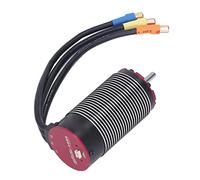 Hiraith Moteur sans Balais RC sans Capteur, Forte Torsion, Faible Bruit, Haut Rendement pour Véhicules RC 1/8 4282 1780KV V2, Noir Rouge, 1 Pièce