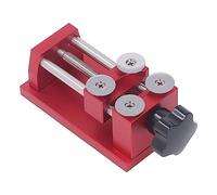 Hiraith Ouvre-Lunette de Montre à 4 Lames Rondes, Corps en Alliage D'aluminium, Vis en Acier Inoxydable, Outil de Montres de Sport avec Bouton moleté pour la Réparation, L'entretien,