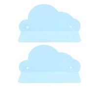 Hiraith Paquet de 2 étagères Murales Nuages flottants, Mini étagères en Fer Mignonnes pour Salle de Bain, Salon, Chambre à Coucher et Décoration de Crèche