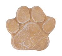 Hiraith Pierre Commémorative pour Empreintes de Pattes de Chien, Pierre Commémorative pour Animaux de Compagnie, Marqueur Funéraire pour Animaux de Compagnie, en Résine Gravée, en Forme de (Jaune