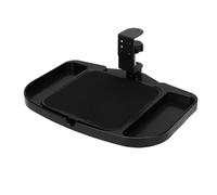 Hiraith Plateau de Souris de Bureau Réglable à Pince sur Plate-Forme de Souris avec Boîte de Rangement Multi-Compartiments pour Un Travail et des Jeux à Grande Vitesse, Idéal pour Les