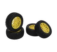 Hiraith Pneus en Caoutchouc Haute Performance pour Voiture Tout-Terrain HSP, Belle Adhérence sur Route, Pneus de Voiture RC 1/10, 4 Pièces