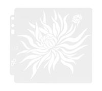 Hiraith Pochoir Mandala, Modèles PET Durables pour L’artisanat | Polyvalent pour la peinture, le scrapbooking, l\'art mural, facile à nettoyer, conception sans danger pour les enfants