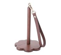 Hiraith Porte-fils en Bois de Noyer Portable avec Bracelet de Poignet en Cuir, Support de Balle en Fil à 360 ° pour le Crochet et le Tricot, Comprend les Tournevis, la Perfection pour