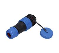 Hiraith Prise de Courant d'aviation, Connecteur Mâle Femelle étanche | Durable, installation de sertissage à vis, manchon en silicone, résistant à la corrosion, fiable pour la communication