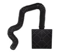 Hiraith Puisard D'extension de Bec de Descente à Profil Bas, Rallonge de Bec de Descente, Tuyau ondulé Flexible de 2,5 à 5 Pieds, Double Trous de Drainage, Résistant aux UV avec Bouchon
