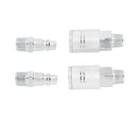 Hiraith Raccords de Tuyaux D'air en Alliage D'aluminium Durable, 3/8 Pouces NPT, Connexion Rapide pour le Travail Industriel du Compresseur D'air