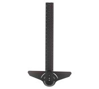 Hiraith Règle en T pour le Travail du Bois, Traceur en Alliage D'aluminium Durable avec échelle Gravée au pour un Marquage de Ligne Polyvalent pour Atelier de Charpentier Noir