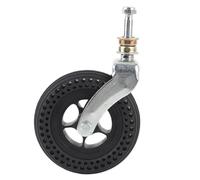 Hiraith Roue pour Rouleuse en Caoutchouc TPE de 6 Pouces - Roue de Remplacement Pivotant de 75 Kg Lourds pour Charrette/Chariot, Non-glissement et Usure pour une Utilisation
