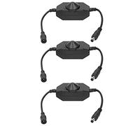 Hiraith Variateur de Bande LED, Bouton Réglable en luminosité | Convient pour 12 V, commande manuelle, matériau ABS, performances durables, pour barres lumineuses LED.