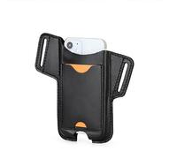 Hiram Étui de Téléphone Portable en Cuir Fourreau Universel de Sac de Taille de Moraillon avec la Boucle de Ceinture Pochettes de Téléphone Portable avec la Fente de Carte pour Les Hommes