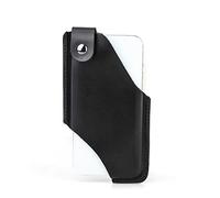 Hiram Étui de Téléphone Portable en Cuir Fourreau Universel de Sac de Taille de Moraillon avec la Boucle de Ceinture Pochettes de Téléphone Portable avec la Fente de Carte pour Les Hommes