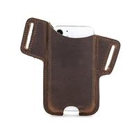 Hiram étui de téléphone Portable en Cuir Hommes étui Universel étui de Taille Gaine avec Boucle de Ceinture,Pochettes de téléphone pour Hommes
