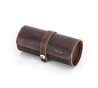 Hiram montre étui de rangement pour 3 montres fait à la main en cuir véritable organisateur de rouleau de rangement pour montres montres portables boîte de voyage