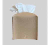 Hirano's Bazaar Support pour boîte à mouchoirs en cuir végétalien, carré (beige)