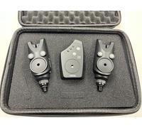 Hirisi Lot de 2 détecteurs de touche pour pêche à la carpe avec récepteur. Avec fonctions et alarmes compactes pour pêche à la carpe