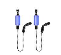 Hirisi Tackle Carpe Swinger avec indicateur de touche - Manchon amovible - 6 couleurs - Emballage individuel - Réglage de longueur (FBA-Blue-2)