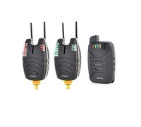 Hirisi Tackle Kit Ensemble d'alarme de touche sans fil étanche avec barre d'oreille pour pêche à la carpe 200 m (30-2)