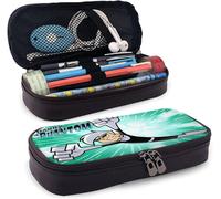 Hirola Danny Phantom Anime Trousse À Crayons En Cuir Synthétique Étanche Et Durable Avec Fermeture Éclair, Trousse De Maquillage Pour Adolescents, Garçons, Filles, Travail À Domicile, Bureau