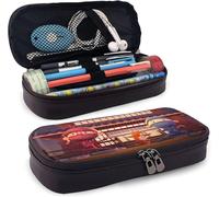 Hirola Hello Ninja Anime Trousse À Crayons En Cuir Synthétique Étanche Et Durable Avec Fermeture Éclair, Trousse De Maquillage Pour Adolescents, Garçons, Filles, Travail À Domicile, Bureau