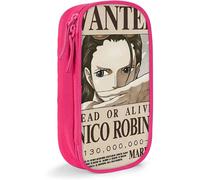 Hirola One Piece Nico Robin Bounty Trousse À Crayons Impression Personnalisée 3d Grande Capacité Double Fermeture Éclair Sac À Stylos Pour Bureau, École, Voyage Rose T23