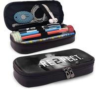 Hirola Trousse À Crayons Derek Jeter Re2pect Pochette À Crayons Haute Capacité Organisateur De Papeterie Trousse De Maquillage Cosmétique Multifonction-Noir-Taille Unique