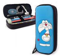 Hirola Trousse À Crayons Doraemon De Grande Capacité Avec Porte-Stylo À Double Fermeture Éclair Pour L'école/Le Bureau