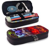 Hirola Trousse À Crayons Five Nights At Freddy's Trousse À Crayons Haute Capacité Organiseur De Papeterie Trousse De Maquillage Cosmétique Multifonction Noir Taille Unique