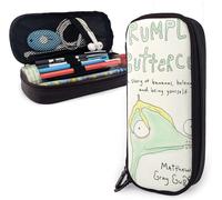 Hirola Trousses À Crayons En Cuir Pu Rumple Buttercup Trousse À Crayons Avec Fermeture Éclair Sac De Rangement Porte-Monnaie Sac À Cosmétiques Convient Pour L'école, Le Travail Et Le Bureau