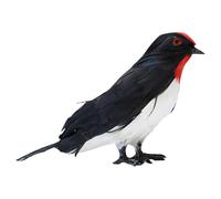 Hirondelle des figurines décor de la maison, statues d'oiseaux DÉCORD INDÉRAUX | Ornement de la déglutition des jouets de plumes artificiels - Figurines de collection d'animaux réalistes, décorations