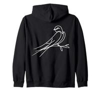 Hirondelle Linéaire Ornithologue Sweat à Capuche