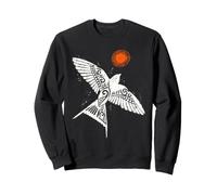 Hirondelle Oiseau Soleil Motif Tribal Liberté Sweatshirt