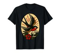 Hirondelle Tropicale | Flash Traditionnel américain T-Shirt Graphique avec Valeur
