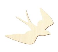 Hirondelle volante en bois - Décoration - 3 à 50 cm - Taille : 35 cm - Lot de 1 pièce