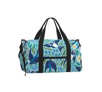 Hirondelles en vol Fleurs de Printemps,Sac de Sport bandoulière à Main, Sac de Voyage Grande capacité pour Femmes et Hommes