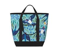 Hirondelles volantes Fleurs de printemps,Sacs à lunch isothermes de grande capacité pour femmes et hommes