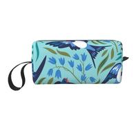 Hirondelles Volantes Fleurs de Printemps, Trousse de Maquillage Trousse à cosmétiques Trousse de Toilette de Voyage Portable Pochette de Maquillage