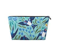 Hirondelles Volantes Fleurs de Printemps, Trousse de Toilette Trousse de Maquillage Sac à cosmétiques Trousse de Toilette de Voyage Portable