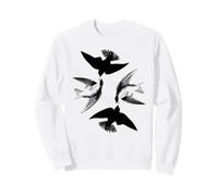 Hirondelles Volantes, Oiseaux, Nature, volière, extérieur Sweatshirt