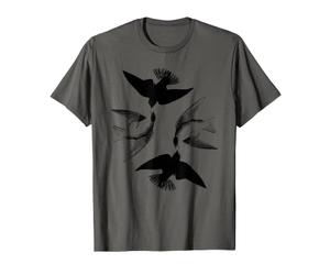 Hirondelles Volantes, Oiseaux, Nature, volière, extérieur T-Shirt