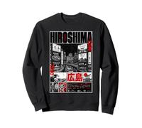 Hiroshima Affiche Paysage Urbain du Japon Illustration Sweatshirt
