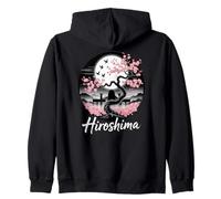 Hiroshima, Cerisier Japonais en Fleurs, Sakura Moonlight Sweat à Capuche