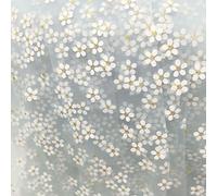 HIROYI 150 cm Petite Fleur de Prunier Tulle Doux Fleur Maille à la Main Artisanat Ornement Cuisson décoration Tournesol imprimé Tissu