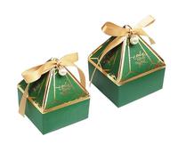 HIROYI 20/50/100 pièces boîte-Cadeau de Bonbons Gem Tower boîte à Bonbons avec Ruban Perle faveur de Mariage décoration bébé Douche Emballage événement et fête Fournitures