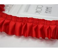 HIROYI 5/10/20 Yards Ruffle Unilatéral Satin Ruban Garniture 40mm Couture Robe Artisanat