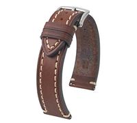 HIRSCH Bracelet de montre en cuir de selle pour homme, modèle Liberty, 22 mm