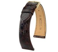 Hirsch Genuine Croco Medium 18900810-1-16 mm - Unisex - Cuir d'alligator