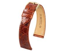 Hirsch Genuine Croco Medium 18900870-1-17 mm - Unisex - Cuir d'alligator