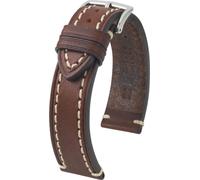 Hirsch Liberty Artisan L brun veau bracelet de montre en cuir 22 mm 10900210-2-22